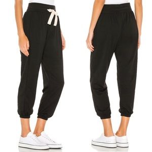 NWT Revolve Onzie Sweatpants Divine Classic Pocket Joggers Black French Terry